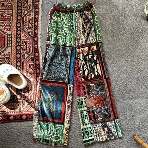 SFIZIO Patchwork Velvet Trousers